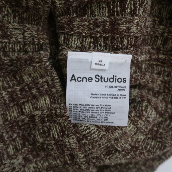 ACNE STUDIOS Melange wool blend Polo sweater XS - Picture 6 of 6